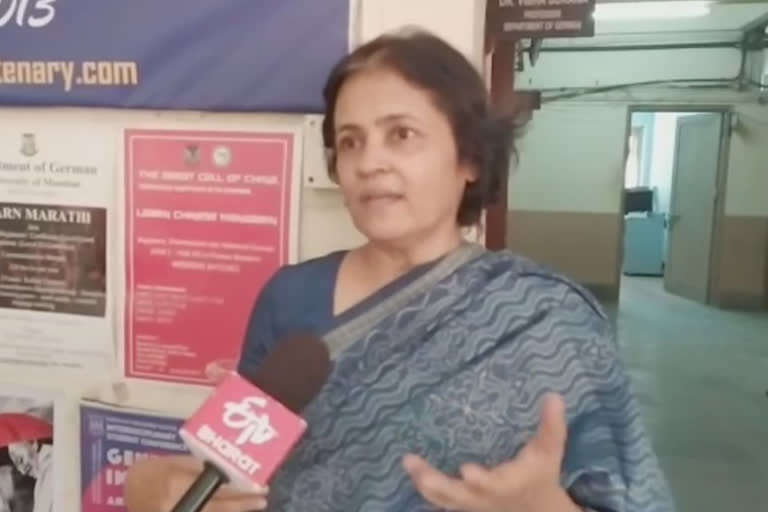 marathi bhasha diwas 2020 etv bharat special : dr Vibha Surana Created marathi syllabus for non marathi people