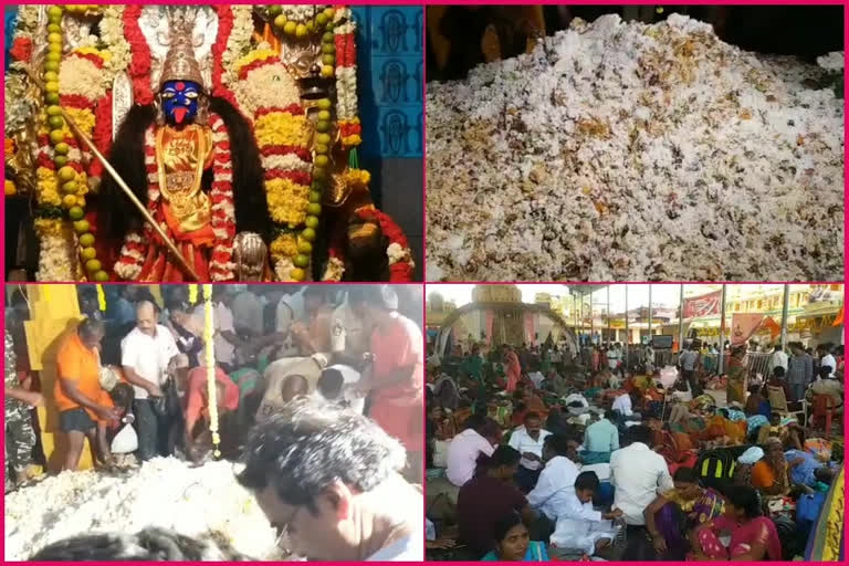 During the Brahmotsavas of the Veerabhadraswamy Temple in the Raichoti district of Kadapa district