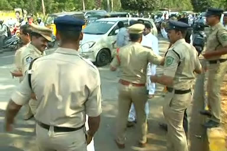 tension in visakha due to chandrababu tour