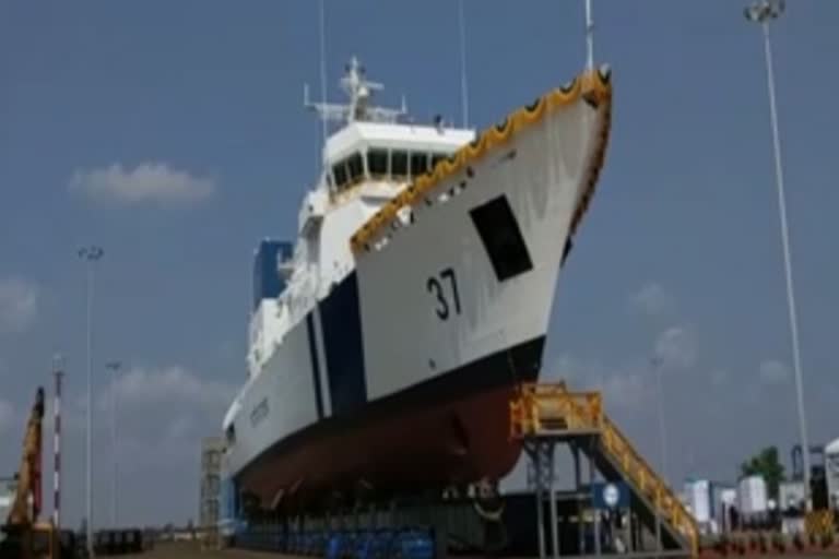 sophisticated patrol boat manufactured in the Make in India project was spotted