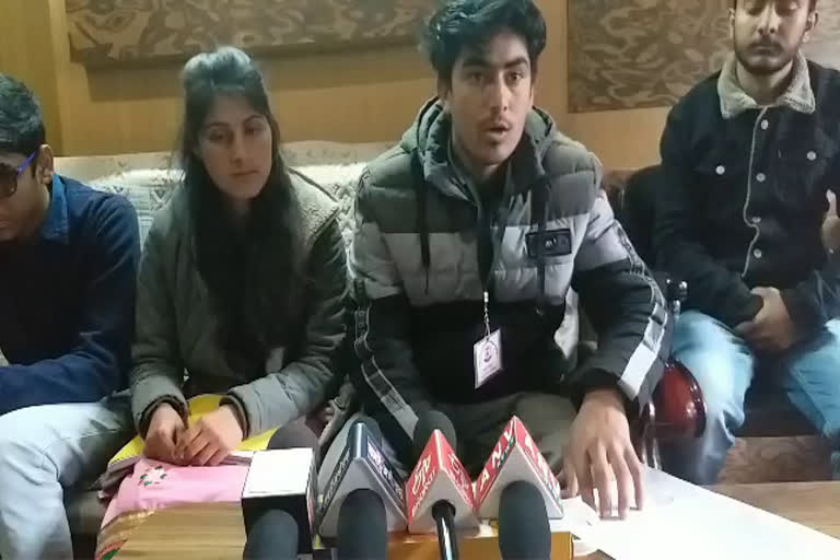 The student union press conference in Kinnaur