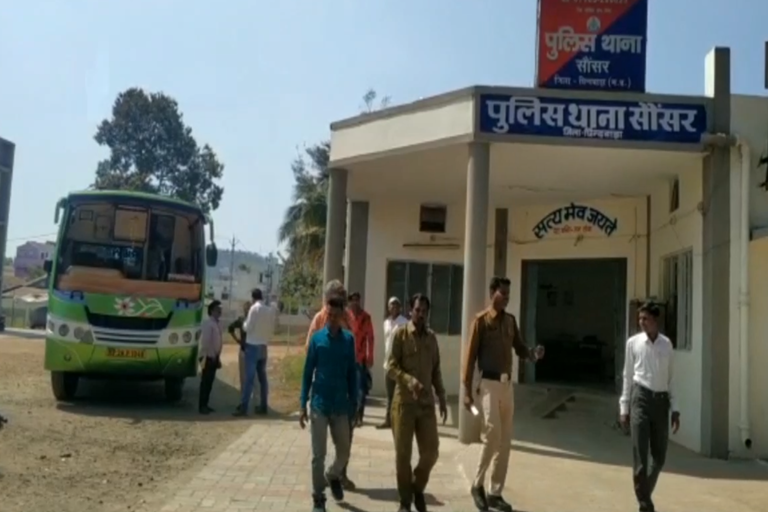 Unknown people pelted stones in bus