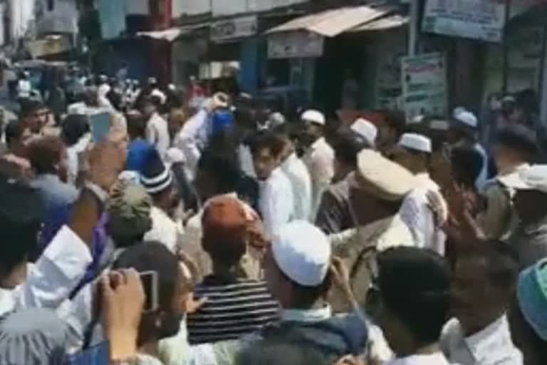 protest in hyderabad against delhi violence