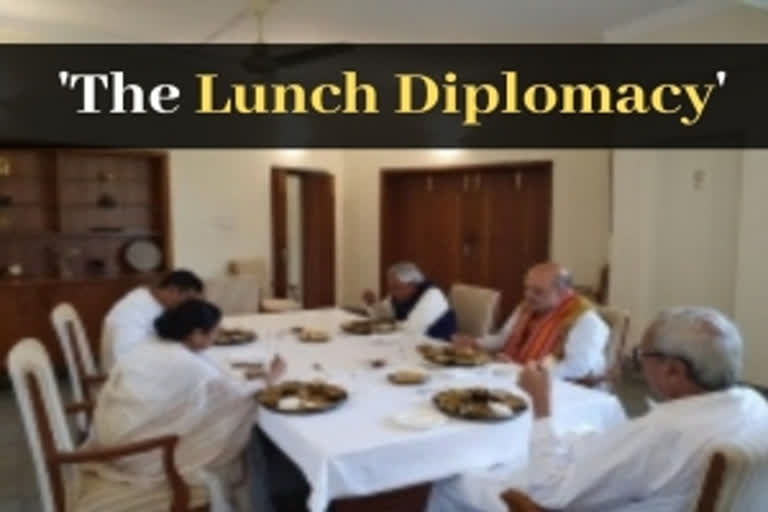 Shah, Mamata meet over lunch