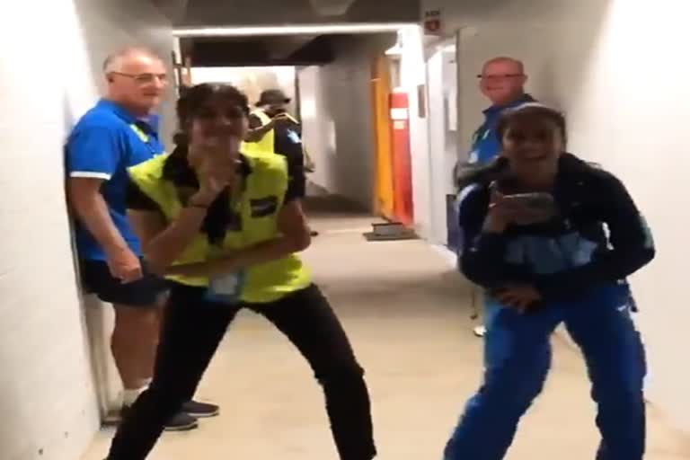 Jemimah Rodrigues dance with security guard