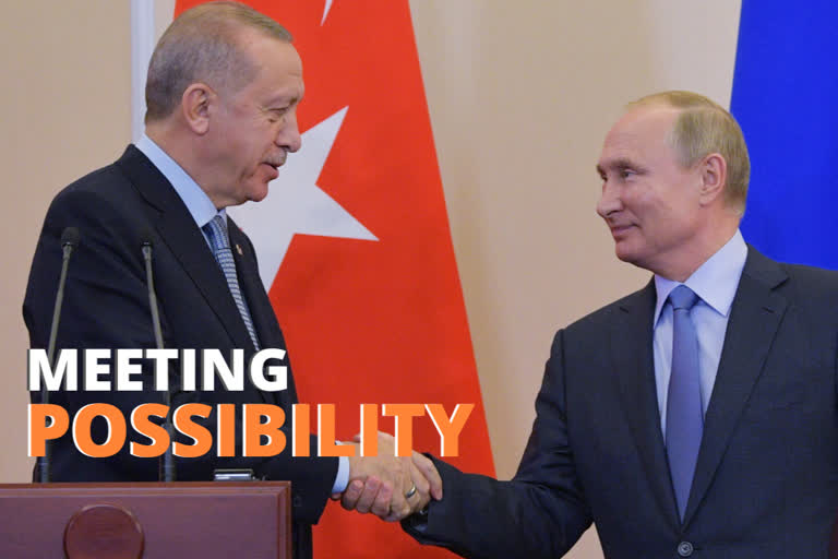 Russian President Vladimir Putin and his Turkish counterpart Recep Tayyip Erdogan.