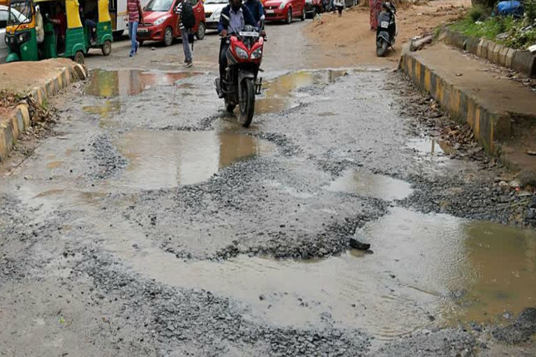 The colony was damaged due to breakdown of roads and drains