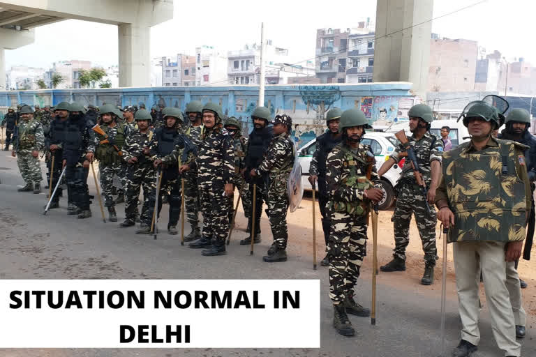 Situation in North-east Delhi assumes normalcy