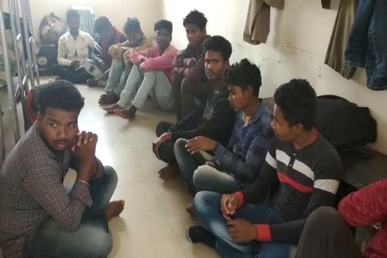 Hyderabad police arrested the  child labor transport gang