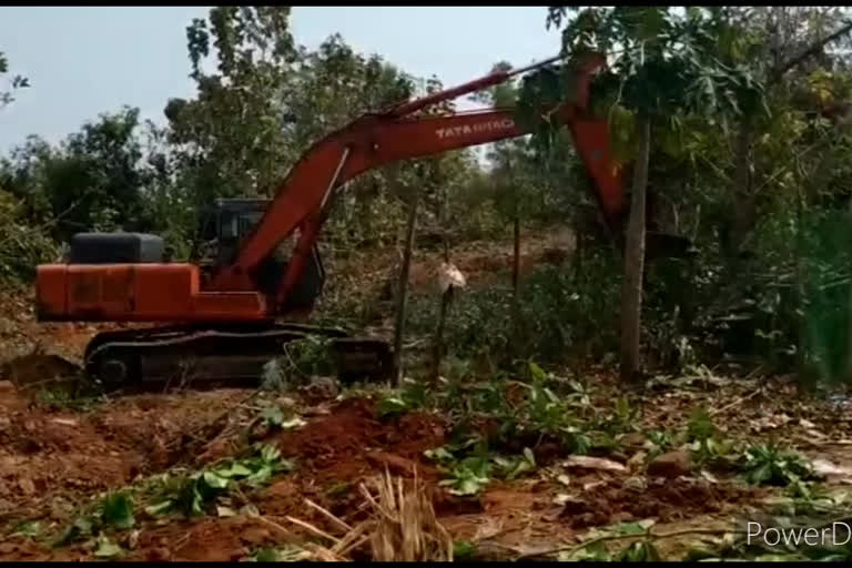 land taken by officers in srikakulam district