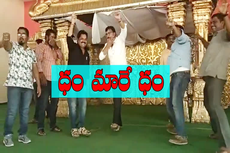 police officer dancing friends marriage Trouble at ranga reddy district