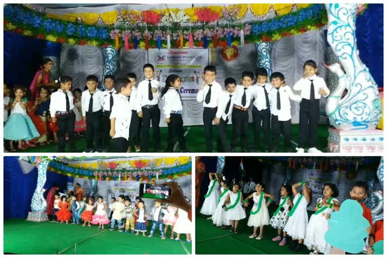 kindergarten graduation ceremony in vedam pre school at parvatipuram