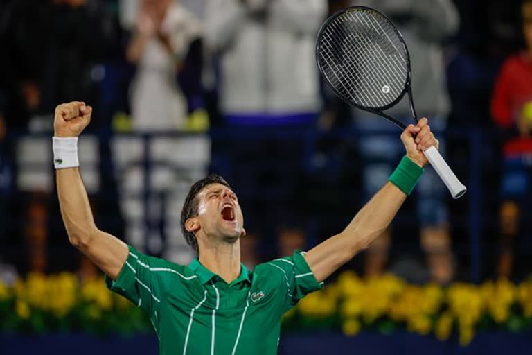 Djokovic beats Tsitsipas in straight sets to win his  5th Dubai title