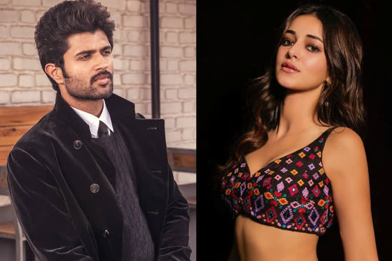 ananya panday, vijay deverakonda, vijay deverakonda with anaya pandey photo viral on social media handle, ananya panday and vijay deverakonda while shoots for a bike scene