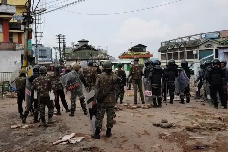 curfew reimposed in Shillong