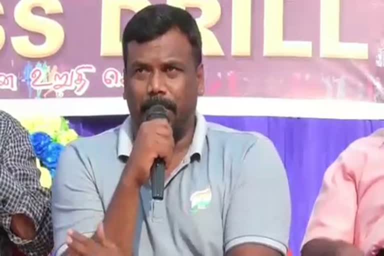 wheel chair racer G Vijayasarathy speech on private school sports day