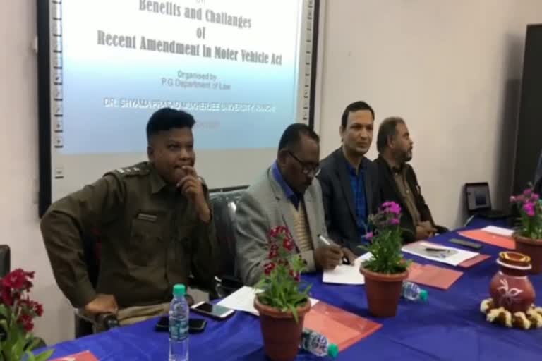 Special workshop organized on Motor Vehicles Act in ranchi