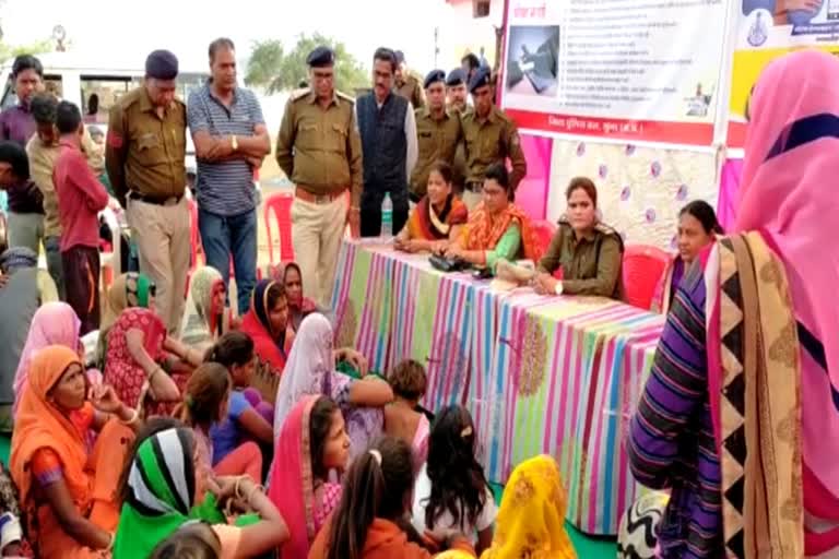 CSP organized mobile police station  in village