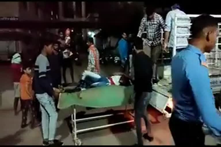 Road accident of two bikes in kanker