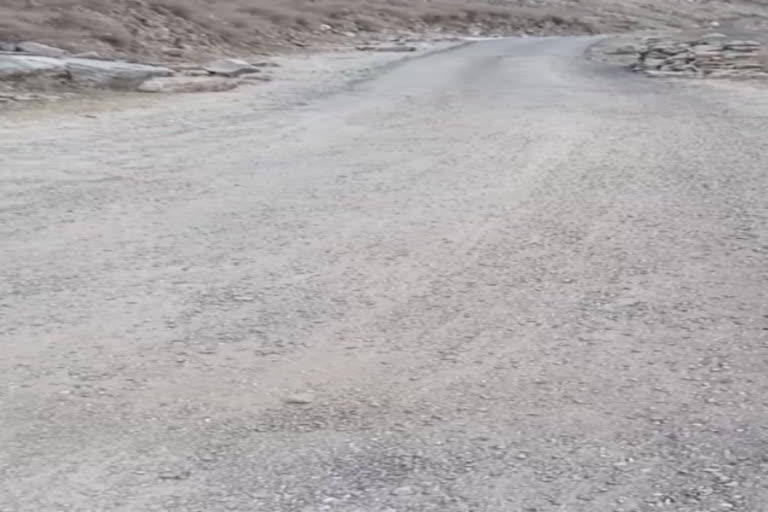 kinnaur chagaon link road bad condition