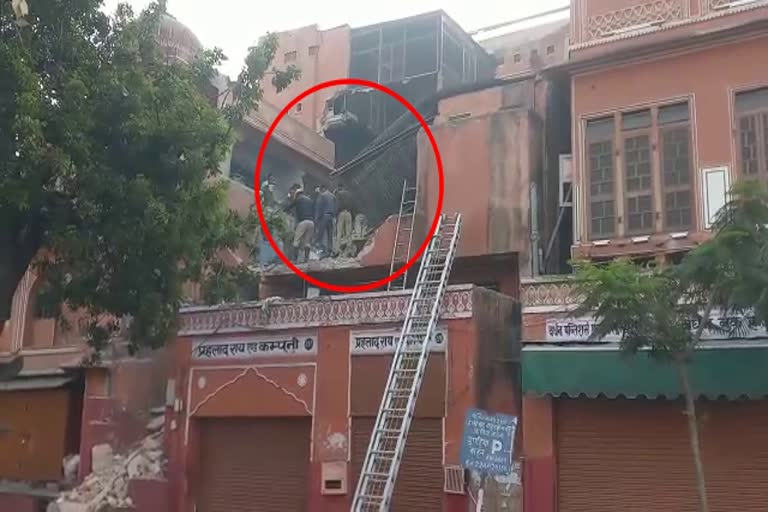 house collapses in jaipur