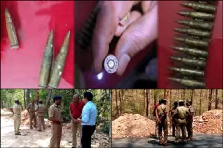 Crime Branch inspection for bullets  വെടിയുണ്ടകള്‍ക്കായി ക്രൈം ബ്രാഞ്ചിന്‍റെ പരിശോധന  ക്രൈം ബ്രാഞ്ച്  എസ്ഐ റെജി ബാലചന്ദ്രന്‍  crime branch  si reji balachandran