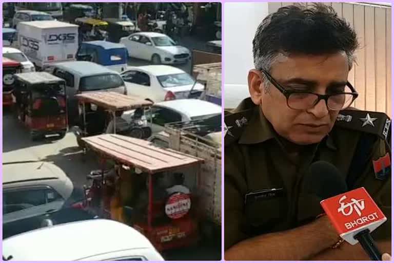 यातायात पुलिस, Traffic police, Sindhi camp bus stand