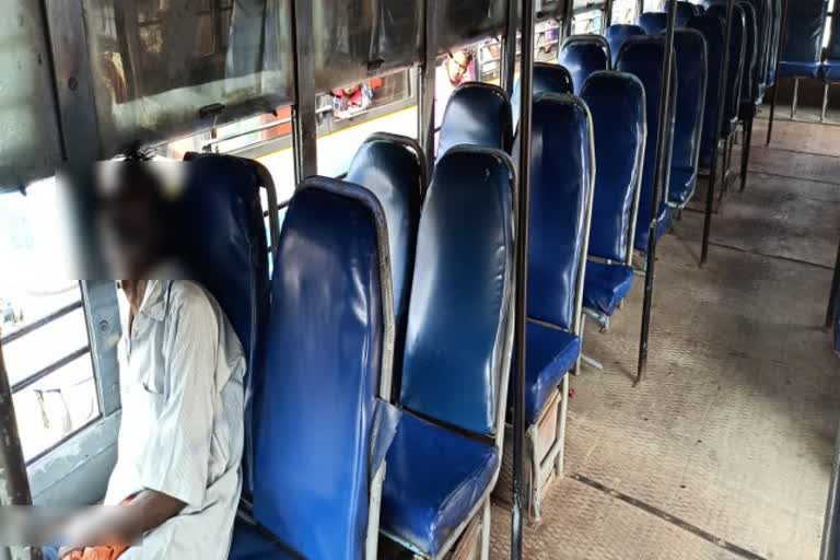 Death on the bus to go home AT central bus stand tiruvannamalai