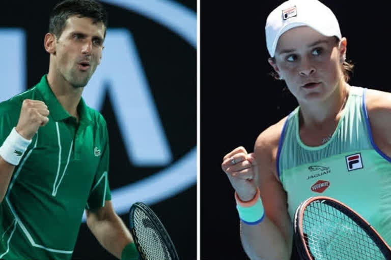 Barty, Djokovic retain top spot in tennis rankings