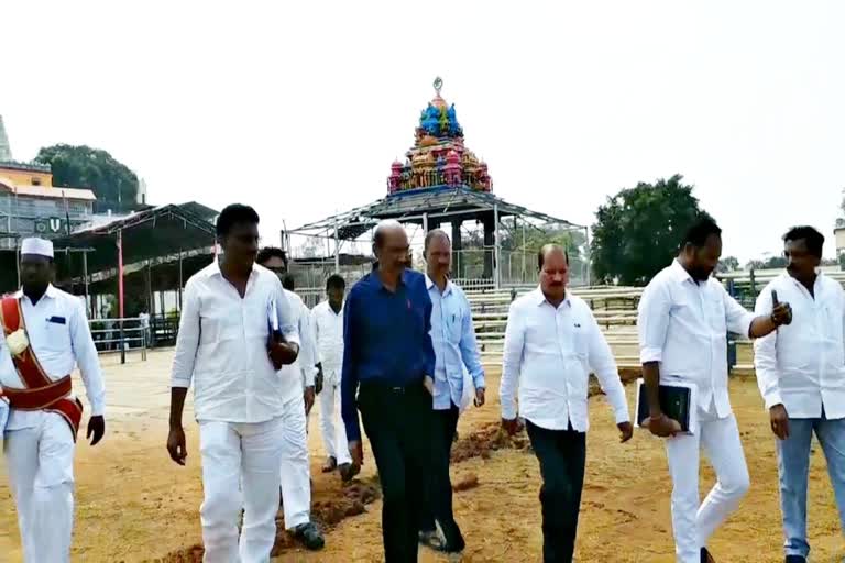 endoment commissioner anil kumer visit and review sriramanavami celebrations in badrachalam