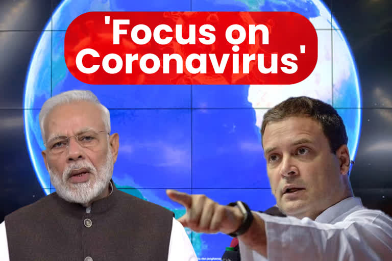 Focus on coronavirus, not social media: Rahul to Modi