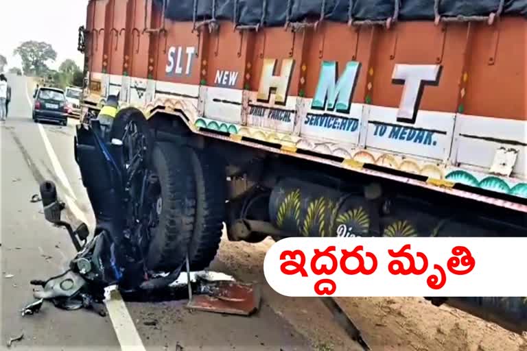 two teenagers killed in road accident at dharmasagar village iin medak