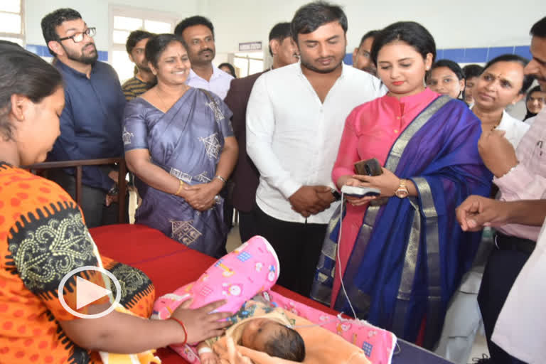 Actress Amulya inaugurated Auditory testing camp