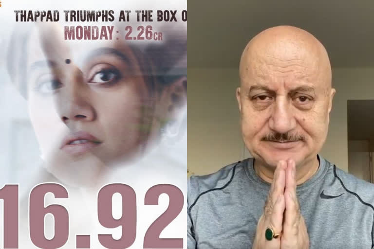 Tweet Today: Taapsee on Thappad collection, Anupam shares tips to prevent Crononavirus