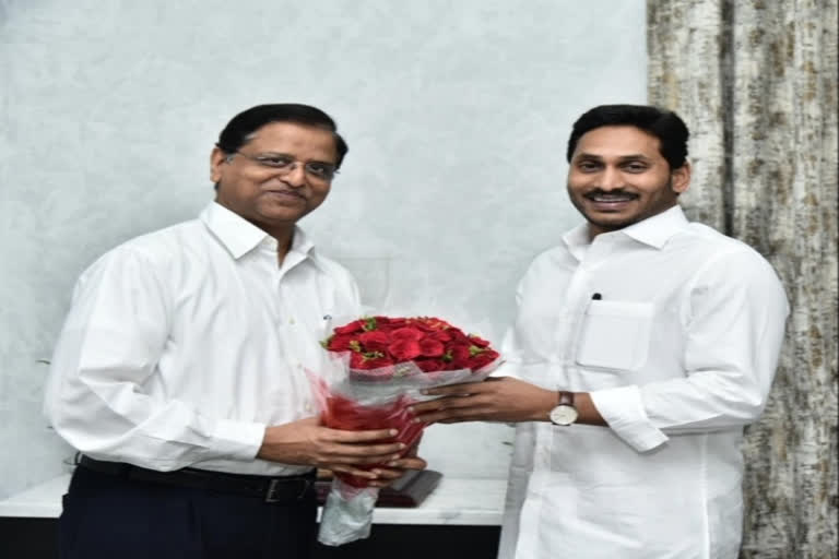 subash chandra garg met cm jagan