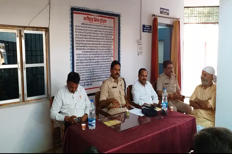 Peace committee meeting held in police station regarding Holi