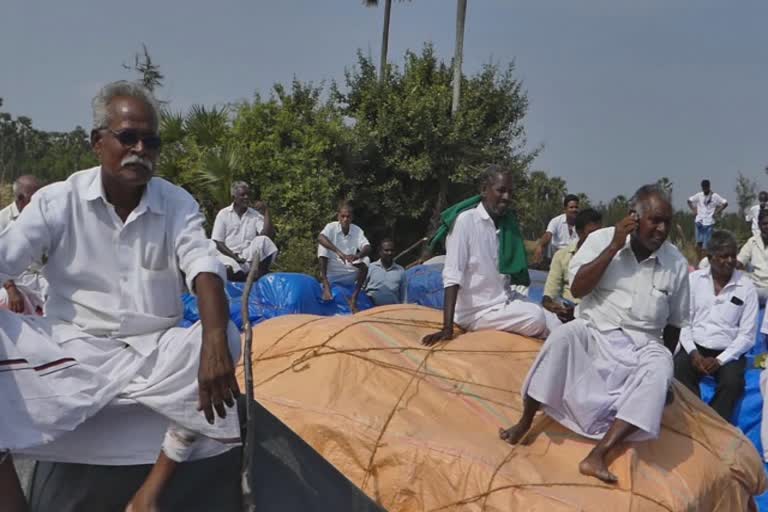 farmers darna protest in nagappattinam