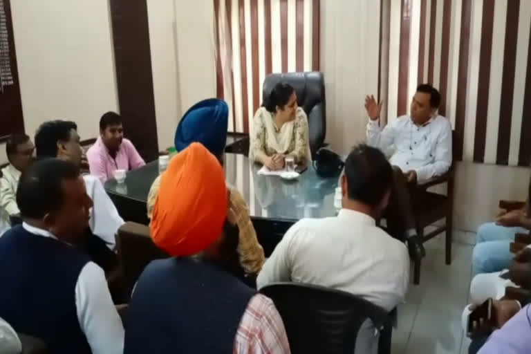 meeting of sarpanch regarding material rate hike in shahbad