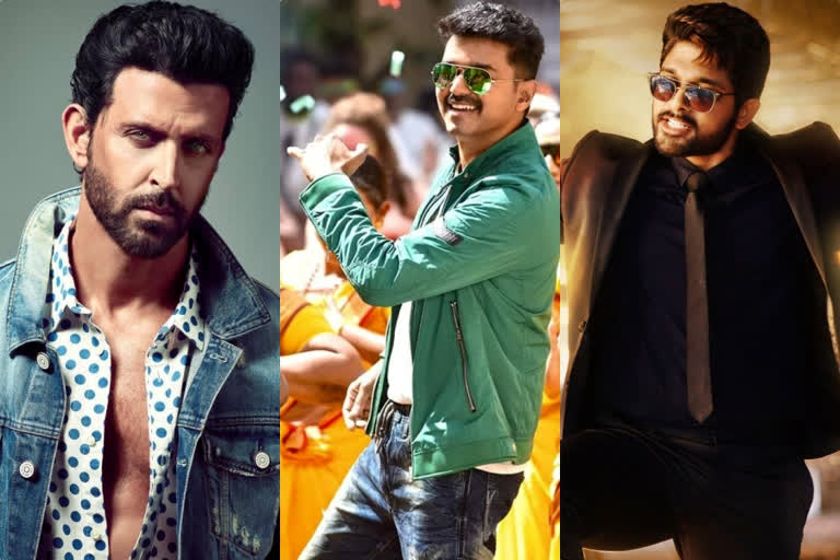 Impressed by Vijay and Allu Arjun's Dancing Skills, Hrithik Roshan Asks What Do They Eat  എന്തൊരു എനര്‍ജി... എന്തൊരു ഡാന്‍സ്; ദളപതിയും അല്ലുവും ഹൃത്വിക് റോഷന്‍റെ 'ഫേവറേറ്റ്സ്'  ഹൃത്വിക് റോഷന്‍  ദളപതി വിജയ്  അല്ലു അര്‍ജുന്‍  വിജയ് ഡാന്‍സ്  ഹൃത്വിക് ഡാന്‍സ്  അല്ലു അര്‍ജുന്‍ ഡാന്‍സ്  Vijay and Allu Arjun's Dancing Skills  Hrithik Roshan