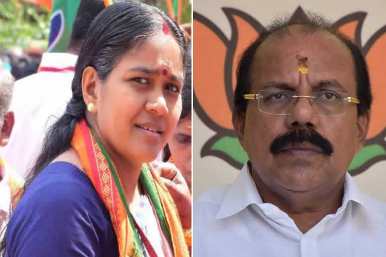 bjp anounces state leaders  ബിജെപി സംസ്ഥാന ഭാരവാഹി പട്ടിക പ്രഖ്യാപിച്ചു  ബിജെപി സംസ്ഥാന ഭാരവാഹി  ശോഭ സുരേന്ദ്രന്‍  sobha surendran  കെ.രാമന്‍പിള്ള