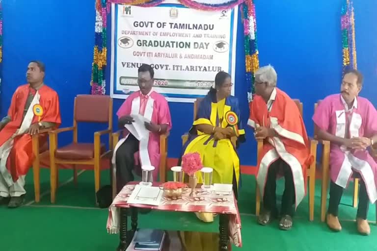 Graduation ceremony held at the Government ITI Vocational Training Institute in ariyalur