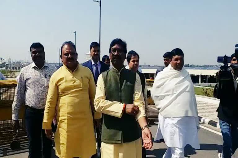 Jharkhand Assembly, CM Hemant Soren, CM inspected the assembly premises, झारखंड विधानसभा, सीएम हेमंत सोरेन, सीएम ने किया विधानसभा परिसर का मुआयना