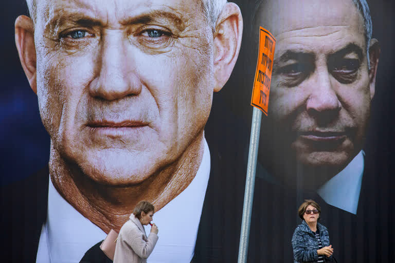 Benjamin Netanyahu and Benny Gantz