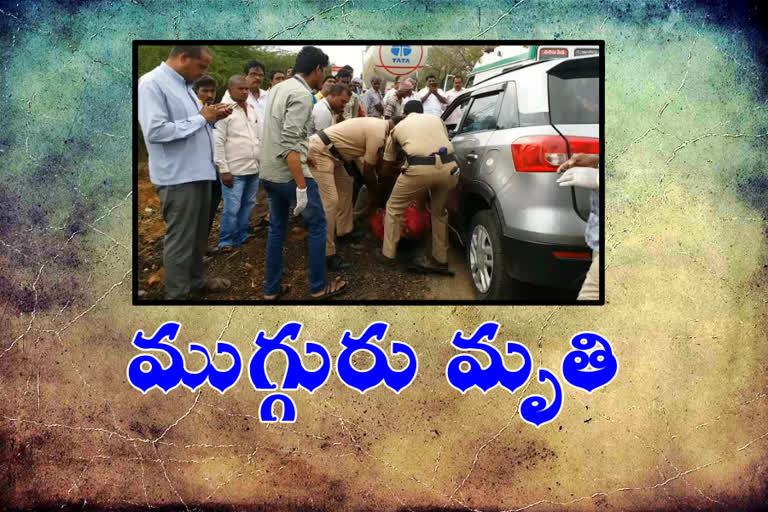 three persons dead in road accident at kadapa district