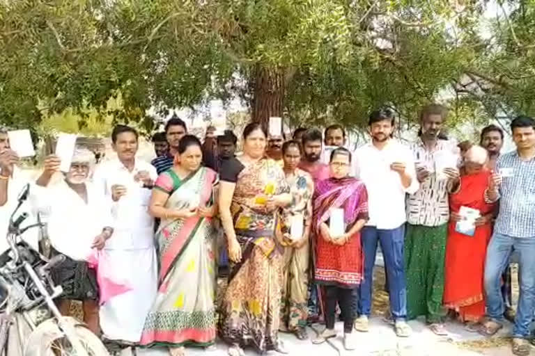 votes are removed in voter list in Vemulapadu village at  Prakasam district