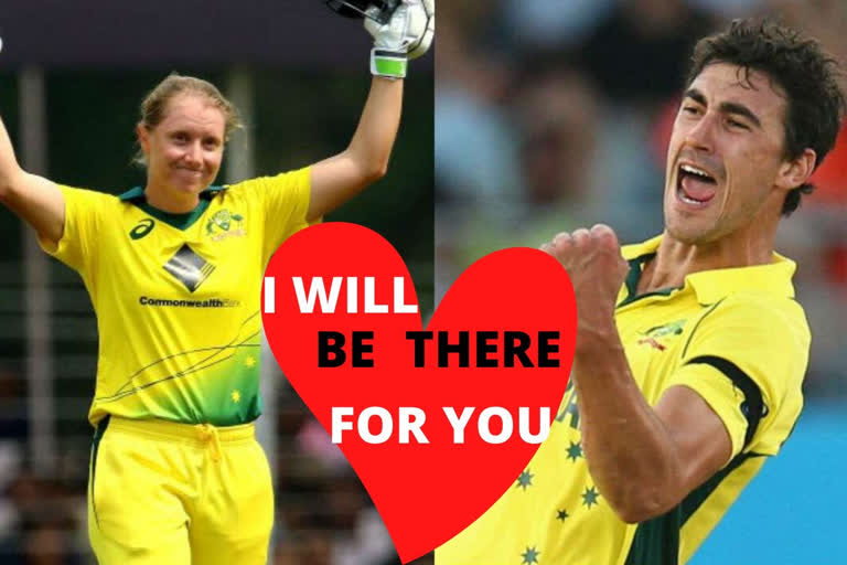 starc,alyssa,t20 world cup final, পত্নীৰ ফাইনেল মেচ উপভোগ কৰিবৰ বাবেই উভতি আহিব মিটচেল ষ্ট্ৰাক