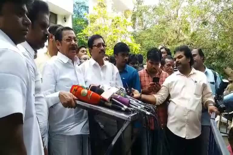 R S Bharathi Condolences for DMK General Secretary Anbazagan death