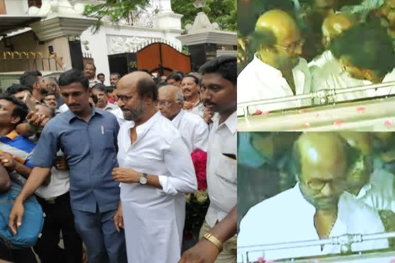 Rajini pays homage to Anbazhagan