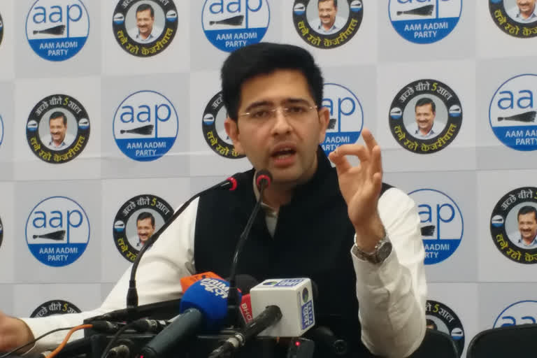 AAP Raghav chadha attack on BJP over Yes bank crisis