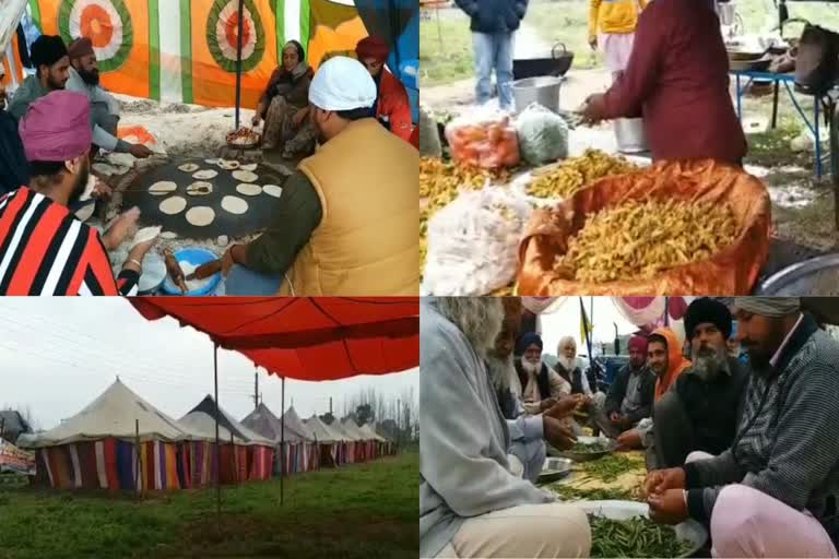 preparation of hola muhalla, langar on many places